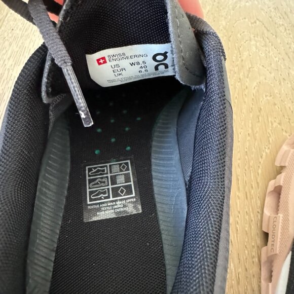 On Cloud Womens Cloudflow Gray Running Shoes Size 8,5 - Picture 3 of 6